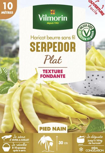 Légumes Secs - Haricot Nain Plat Beurre Serpedor - 10 m - PACKAGING_RECTO